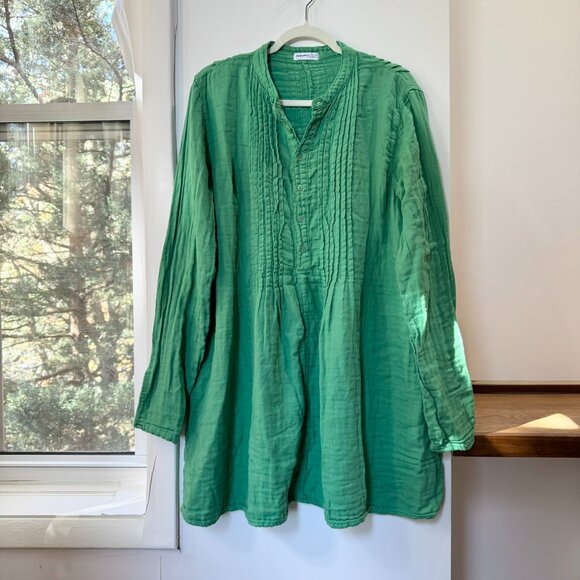 New Free People x CP Shades Yoko Tunic Dress Long Sleeve Green Medium - Picture 4 of 11